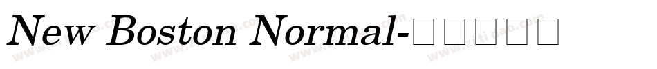 New Boston Normal字体转换